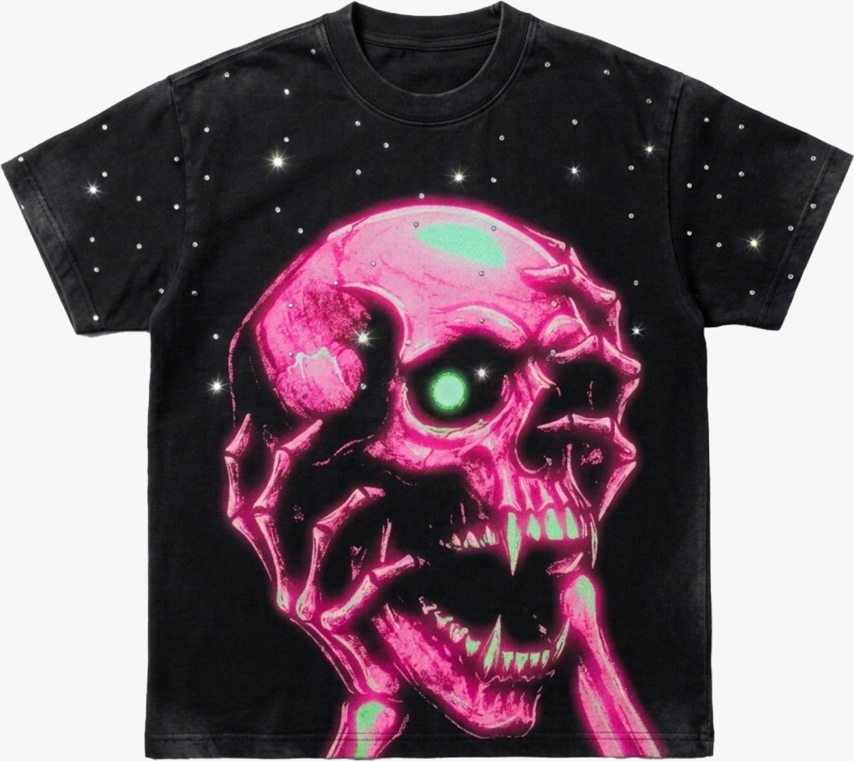 Playera HEAVY DUTY Pink Skull - ANTIFASHION