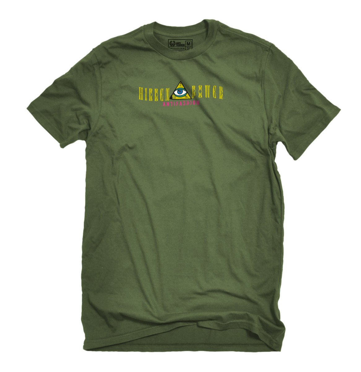 Playera Hidden Power Olivo - ANTIFASHION