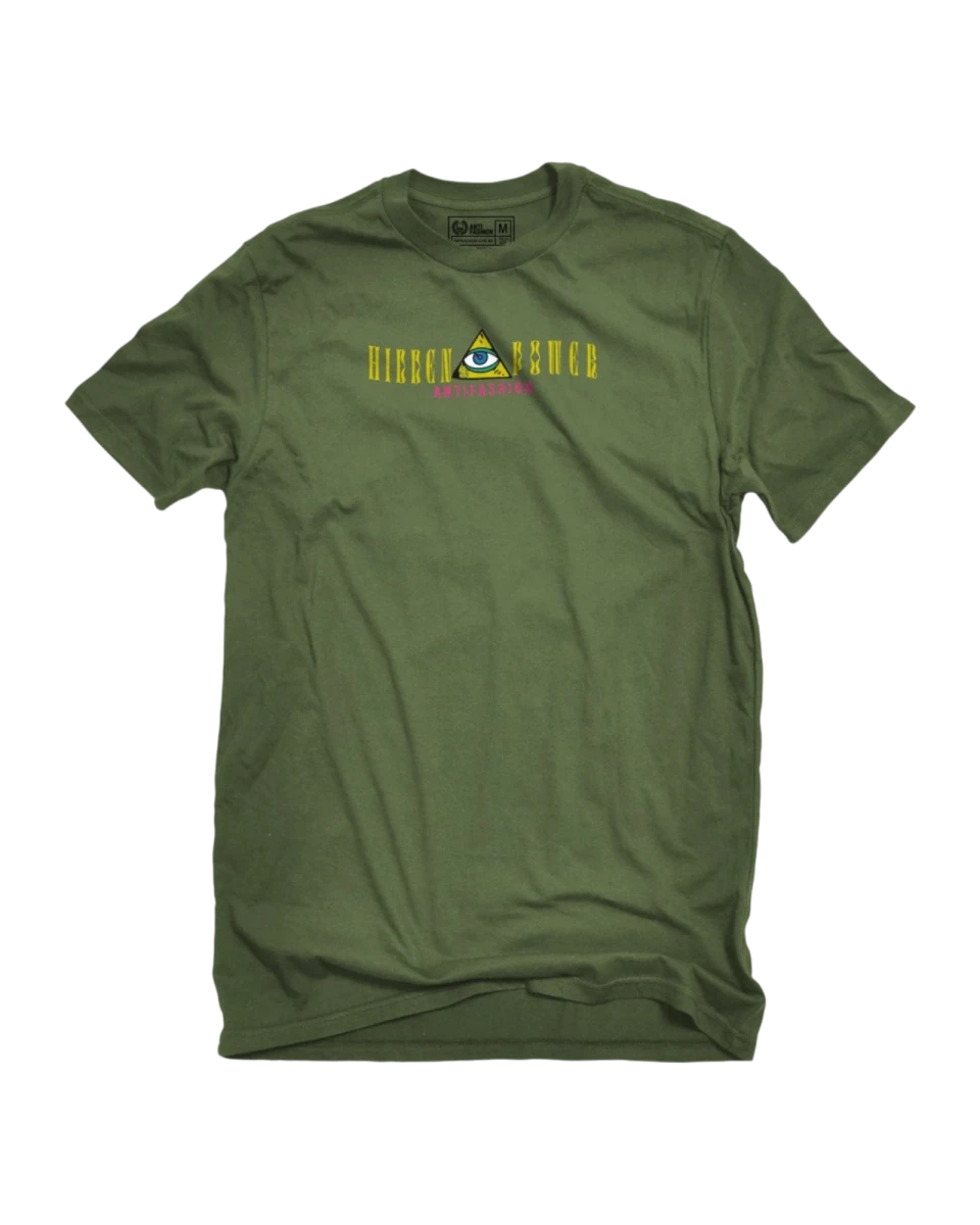 Playera Hidden Power Olivo - ANTIFASHION