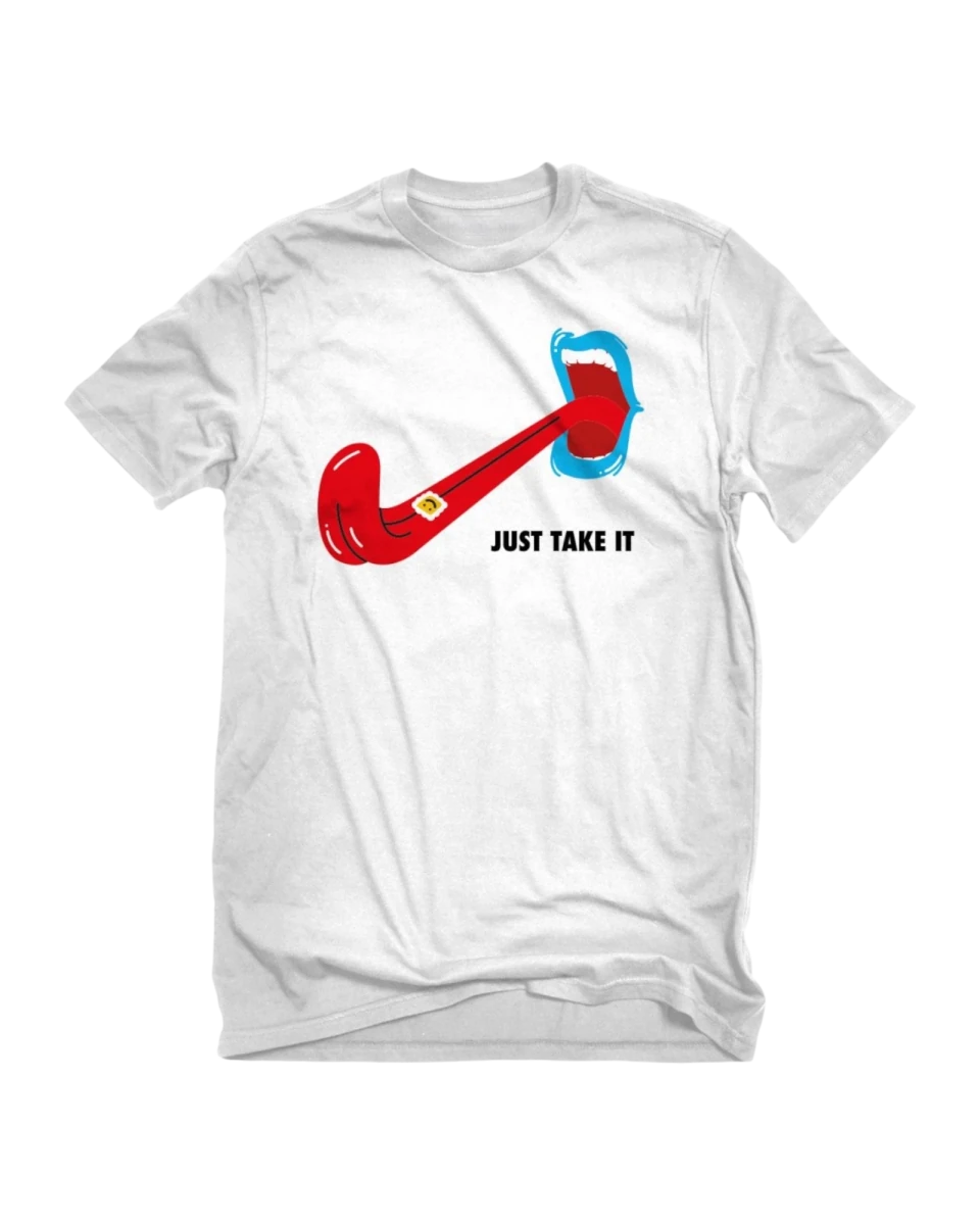 Playera Just Take It White - ANTIFASHION