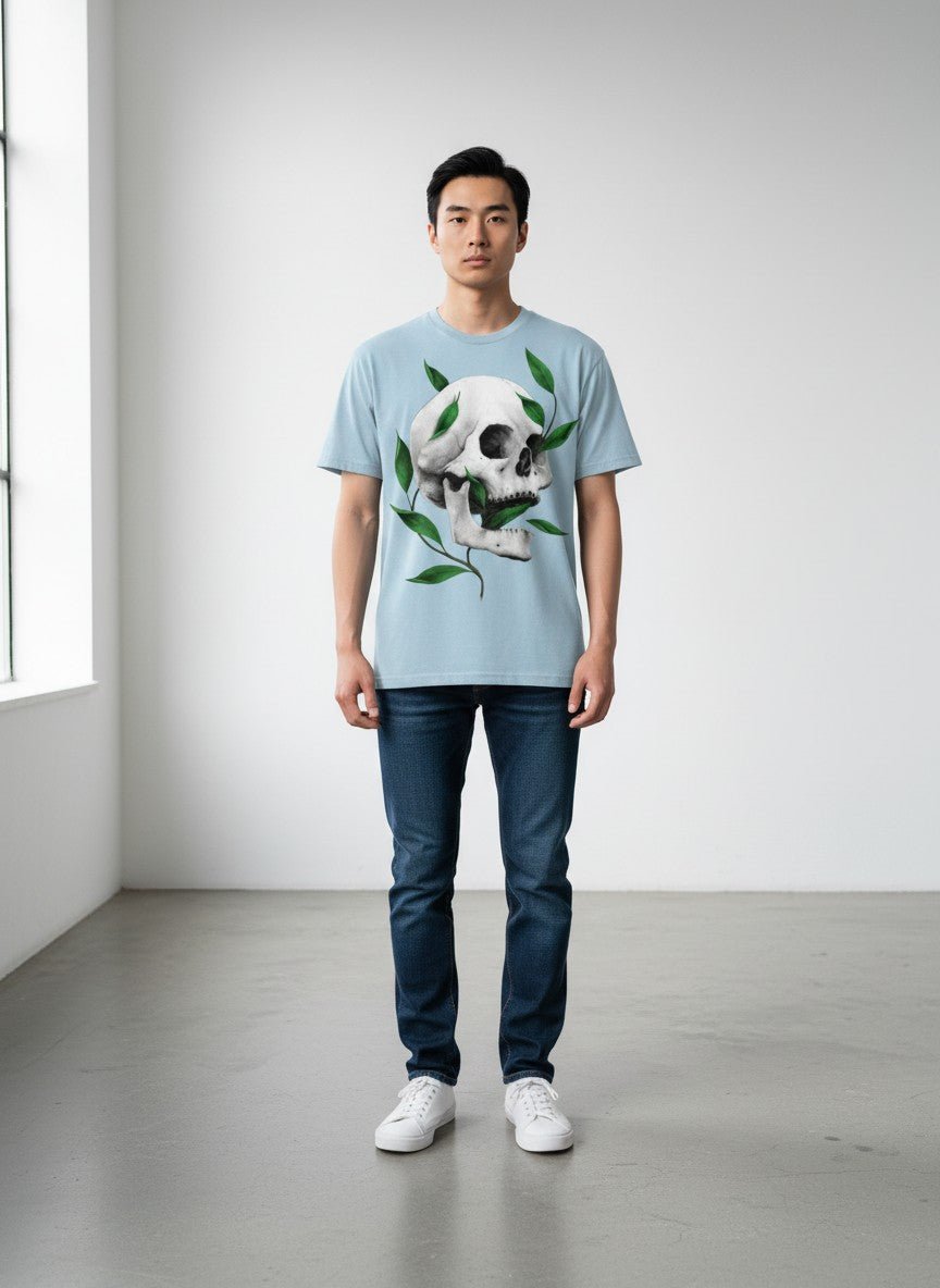 Playera Laureles Azul - ANTIFASHION