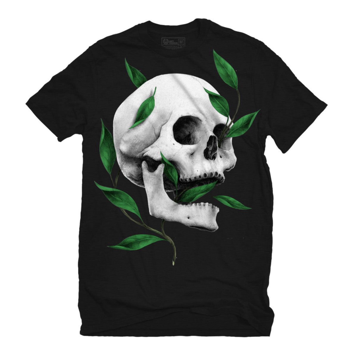 Playera Laureles Negro - ANTIFASHION