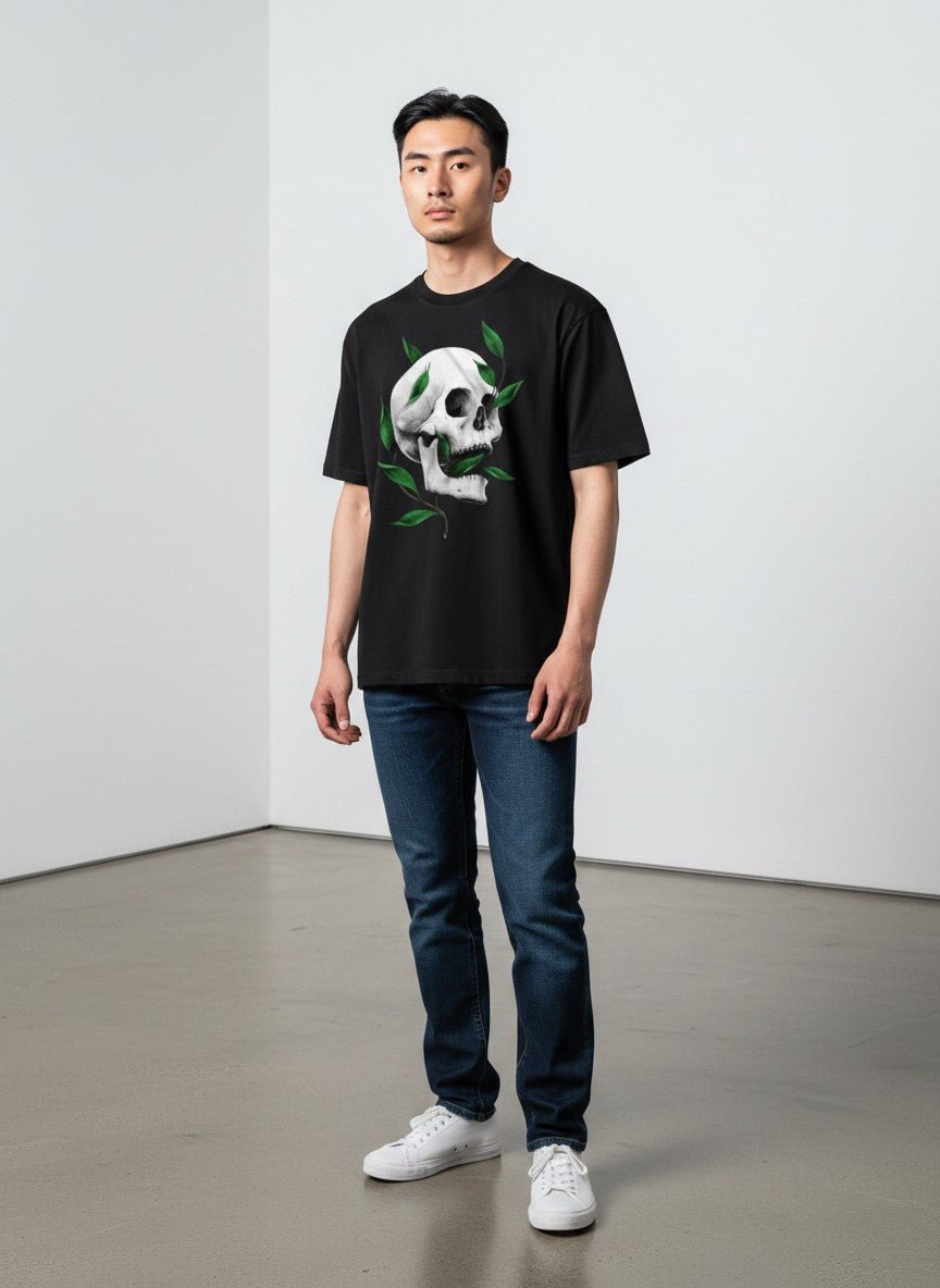 Playera Laureles Negro - ANTIFASHION