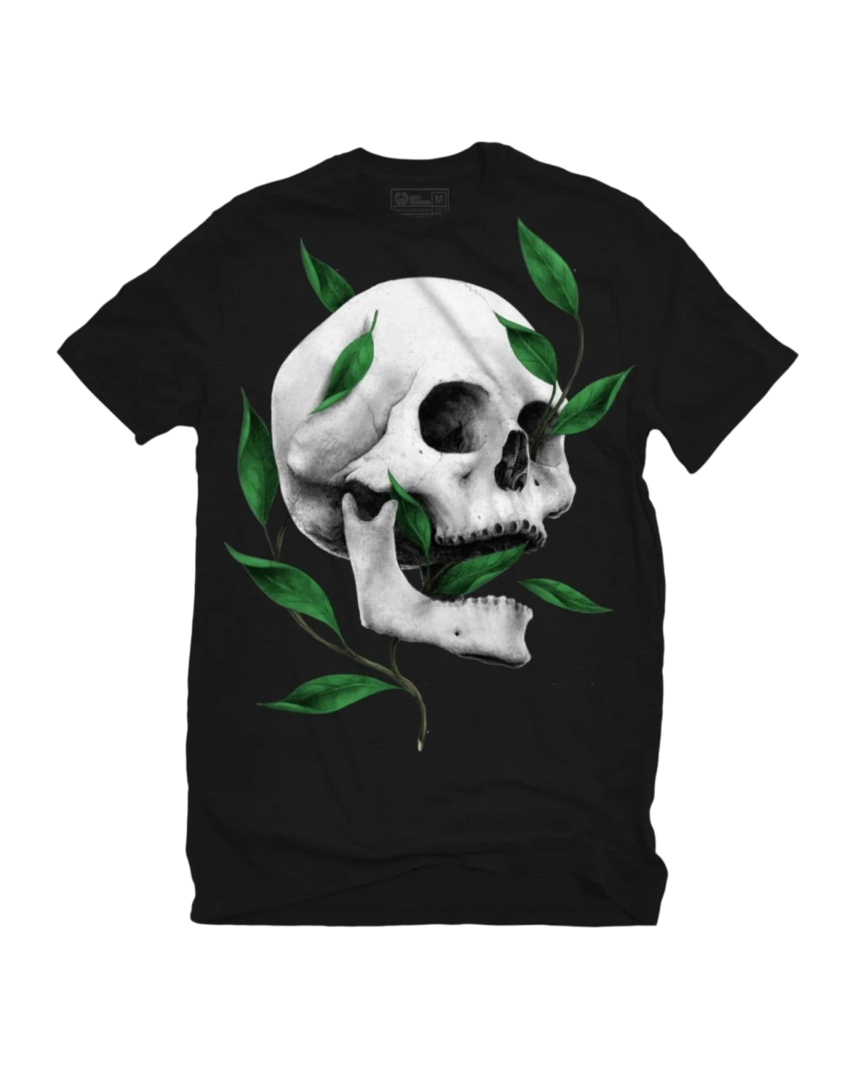 Playera Laureles Negro - ANTIFASHION