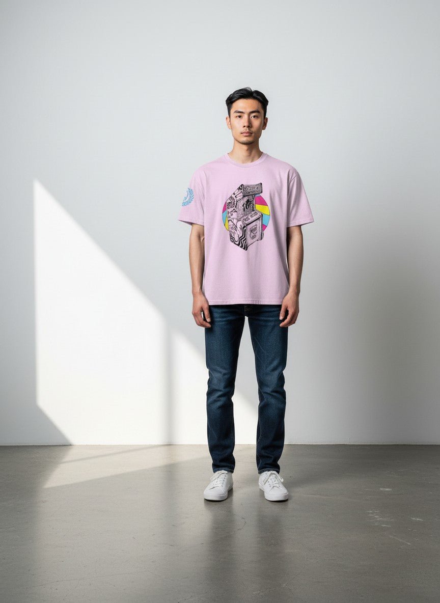 Playera Life is a Video Game Pink - ANTIFASHION