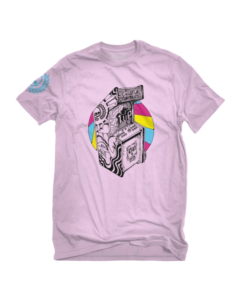Playera Life is a Video Game Pink - ANTIFASHION