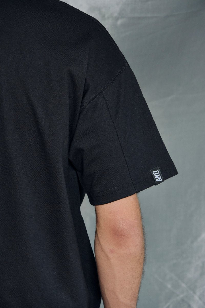 Playera Oversize Dravus Black - ANTIFASHION