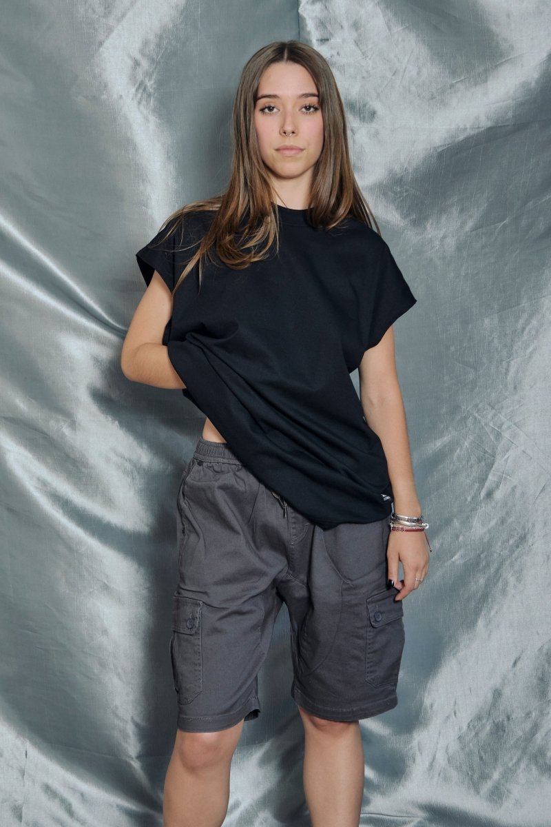 Playera Oversize Fire Black - ANTIFASHION