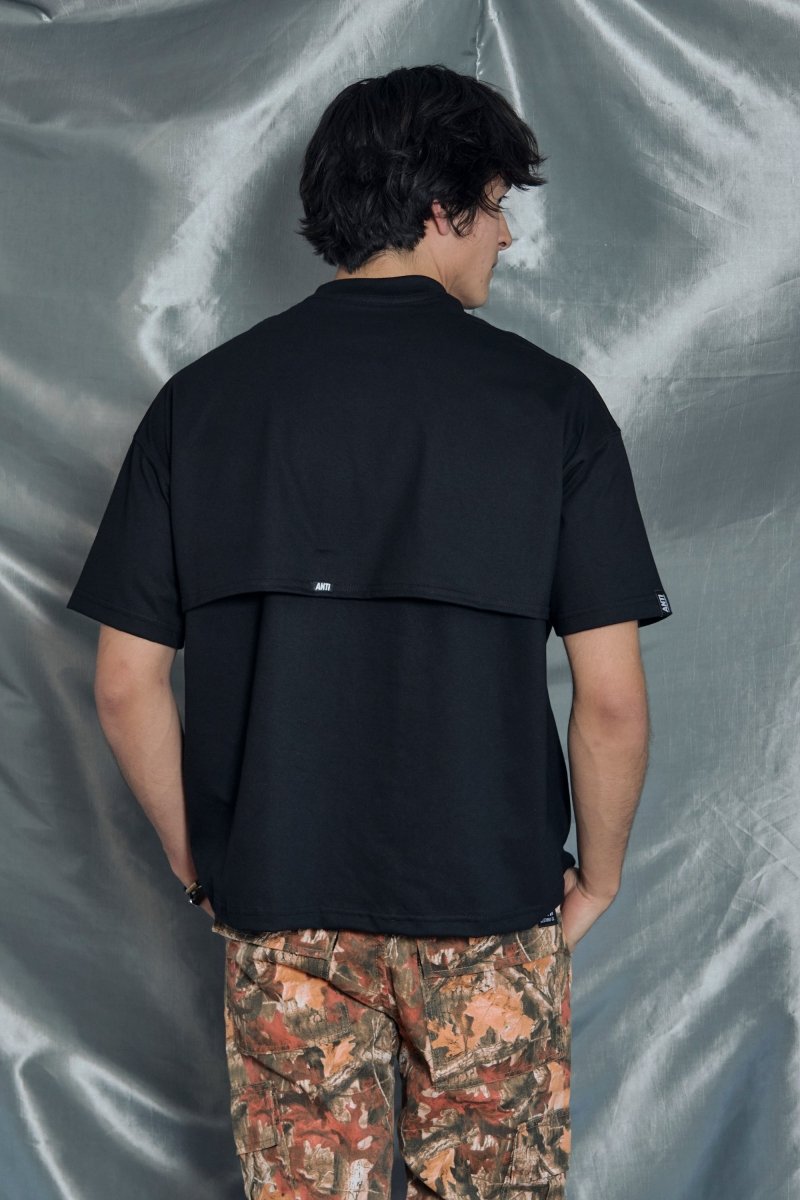 Playera Oversize Hard Black - ANTIFASHION