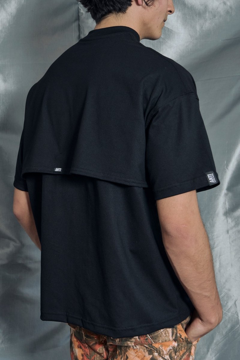 Playera Oversize Hard Black - ANTIFASHION