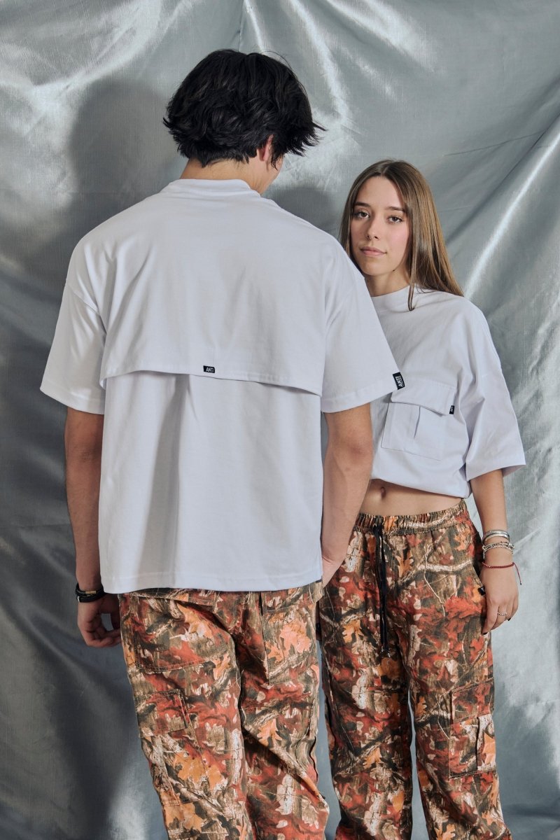 Playera Oversize Hard White - ANTIFASHION