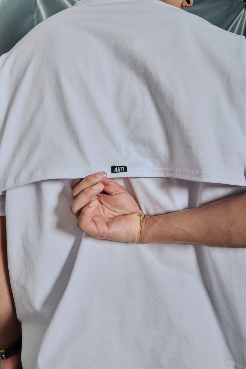 Playera Oversize Hard White - ANTIFASHION