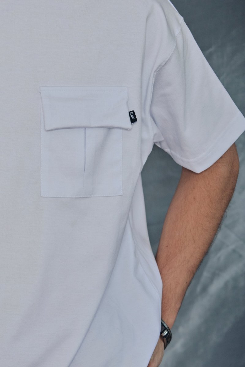 Playera Oversize Hard White - ANTIFASHION