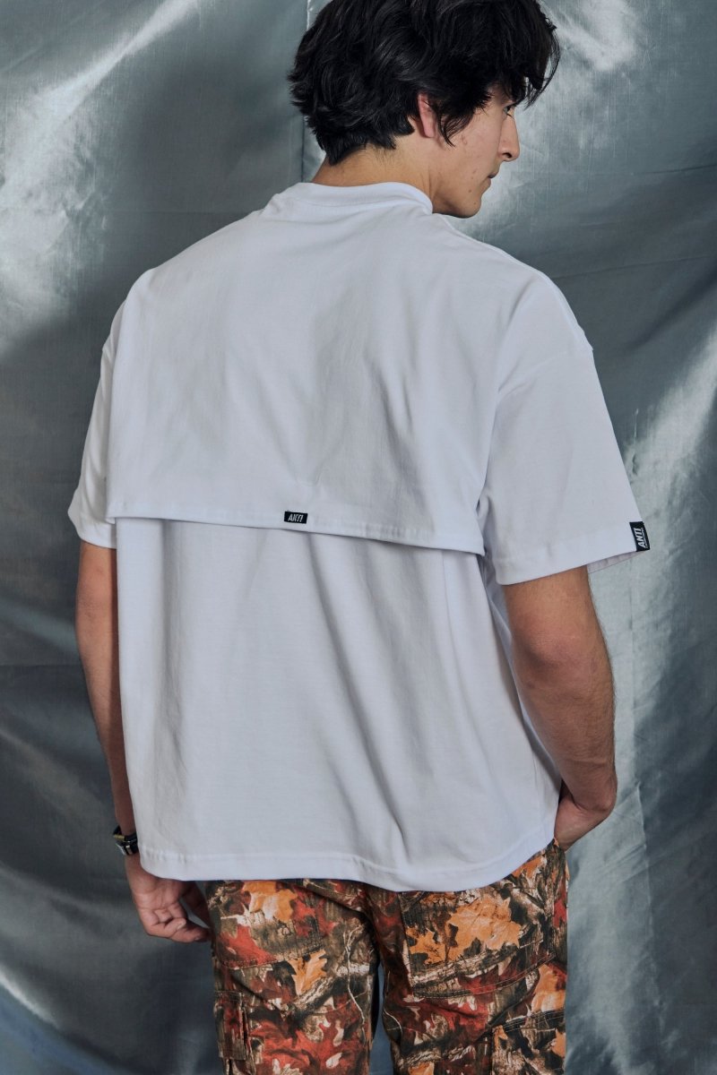 Playera Oversize Hard White - ANTIFASHION