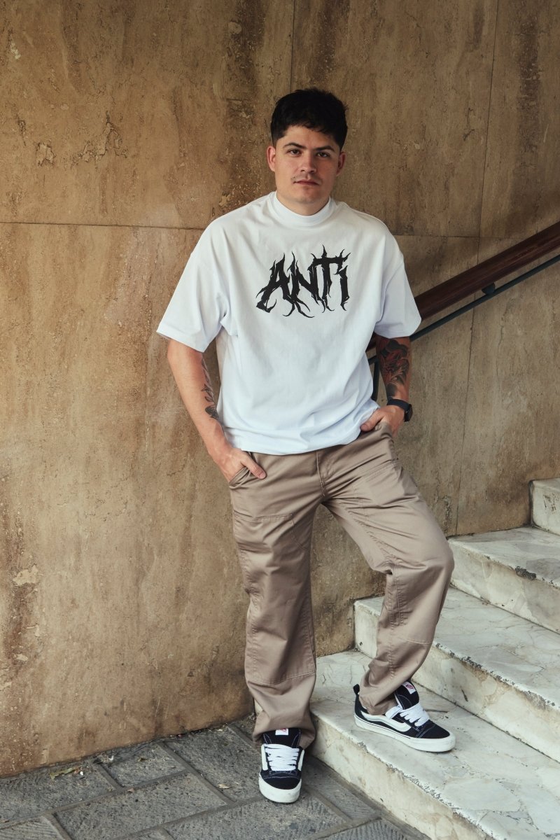 Playera Prime Hand White - ANTIFASHION