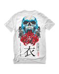 Playera Prime Kanji Skulls White - ANTIFASHION
