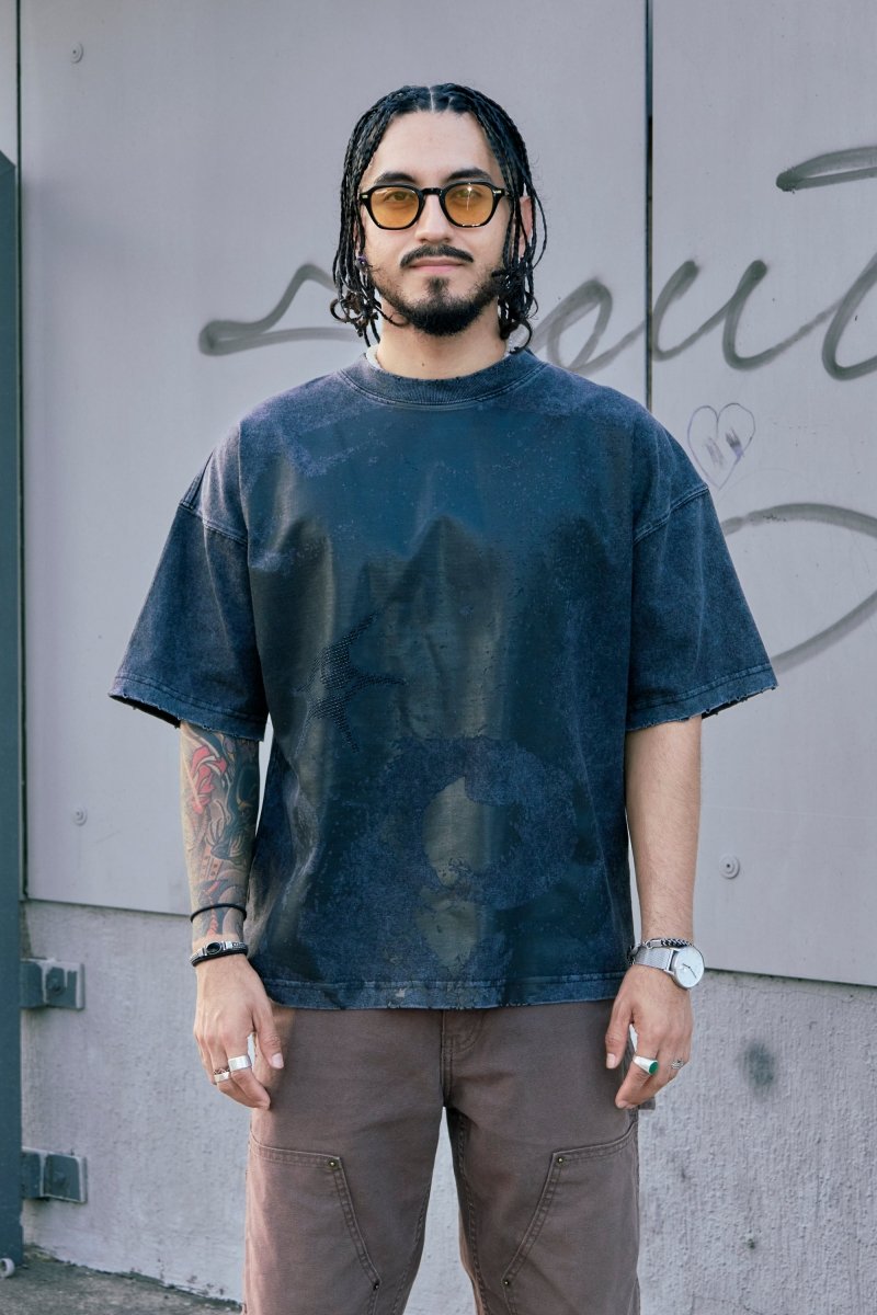 Playera Prime Tercero Pedreria Deslavada - ANTIFASHION