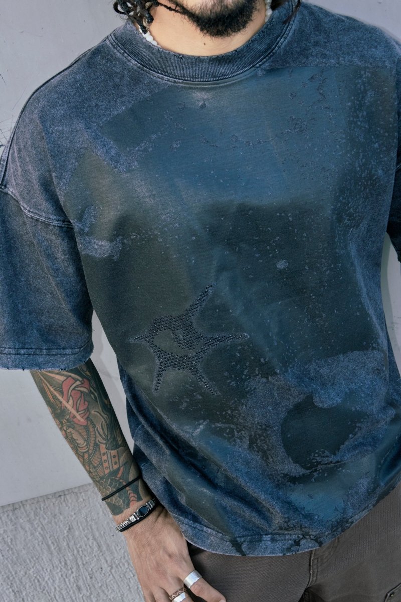 Playera Prime Tercero Pedreria Deslavada - ANTIFASHION