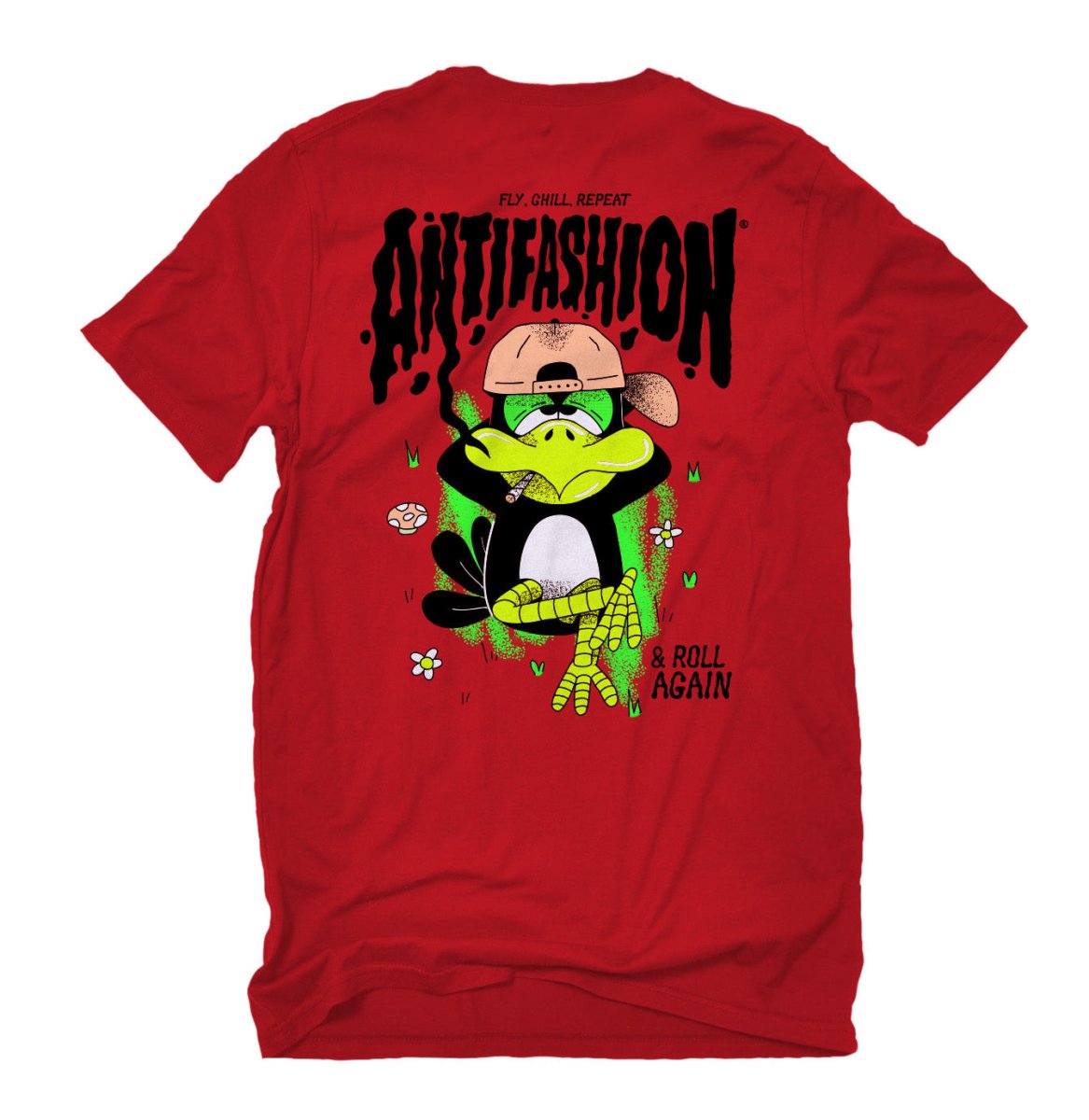 Playera Roll Again Red - ANTIFASHION
