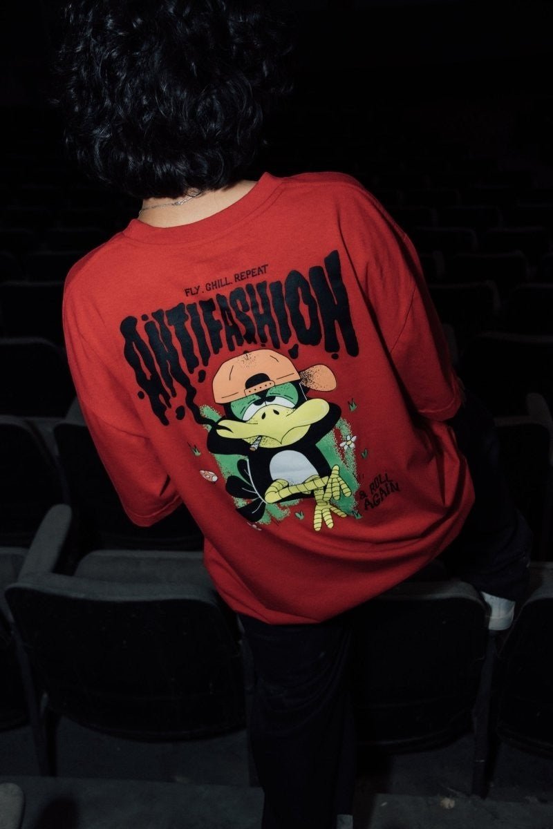 Playera Roll Again Red - ANTIFASHION