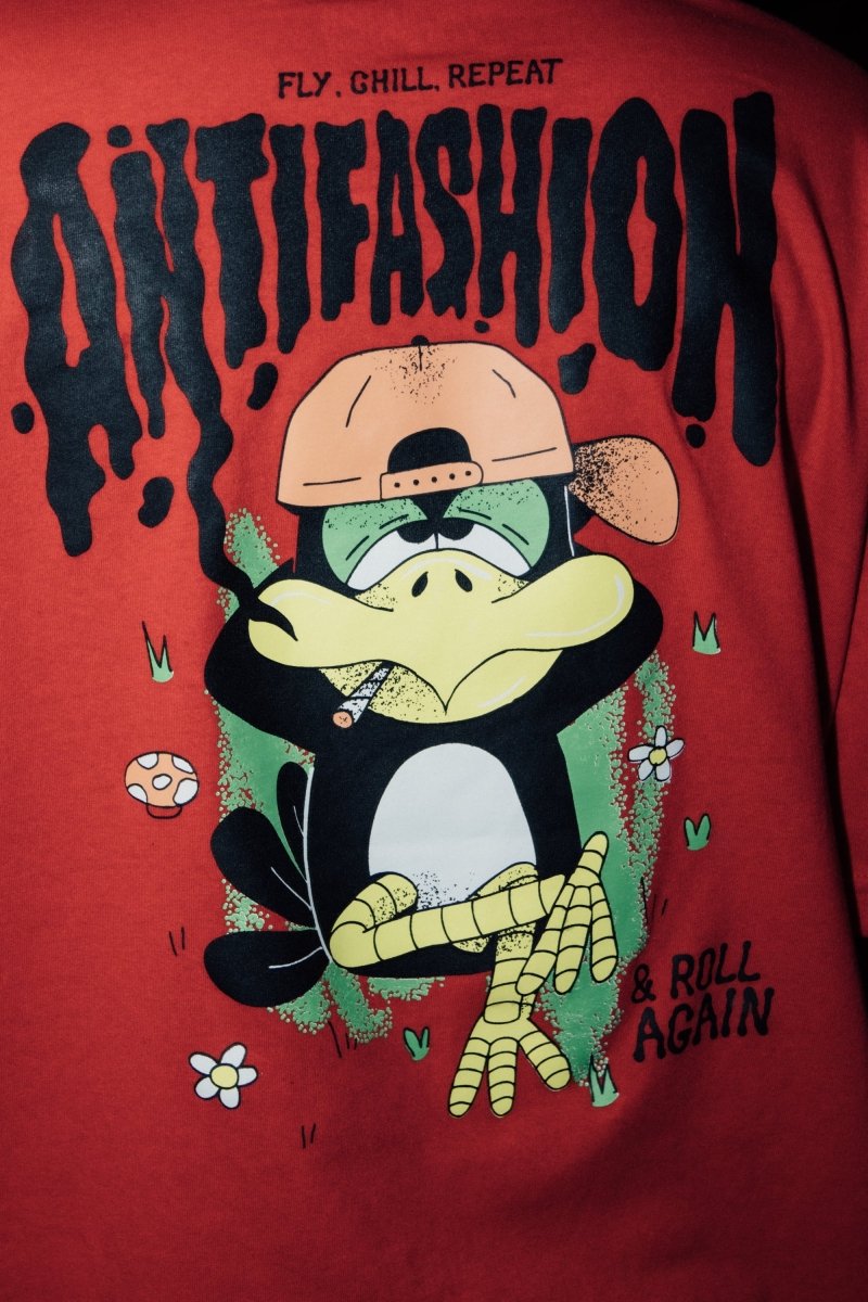 Playera Roll Again Red - ANTIFASHION