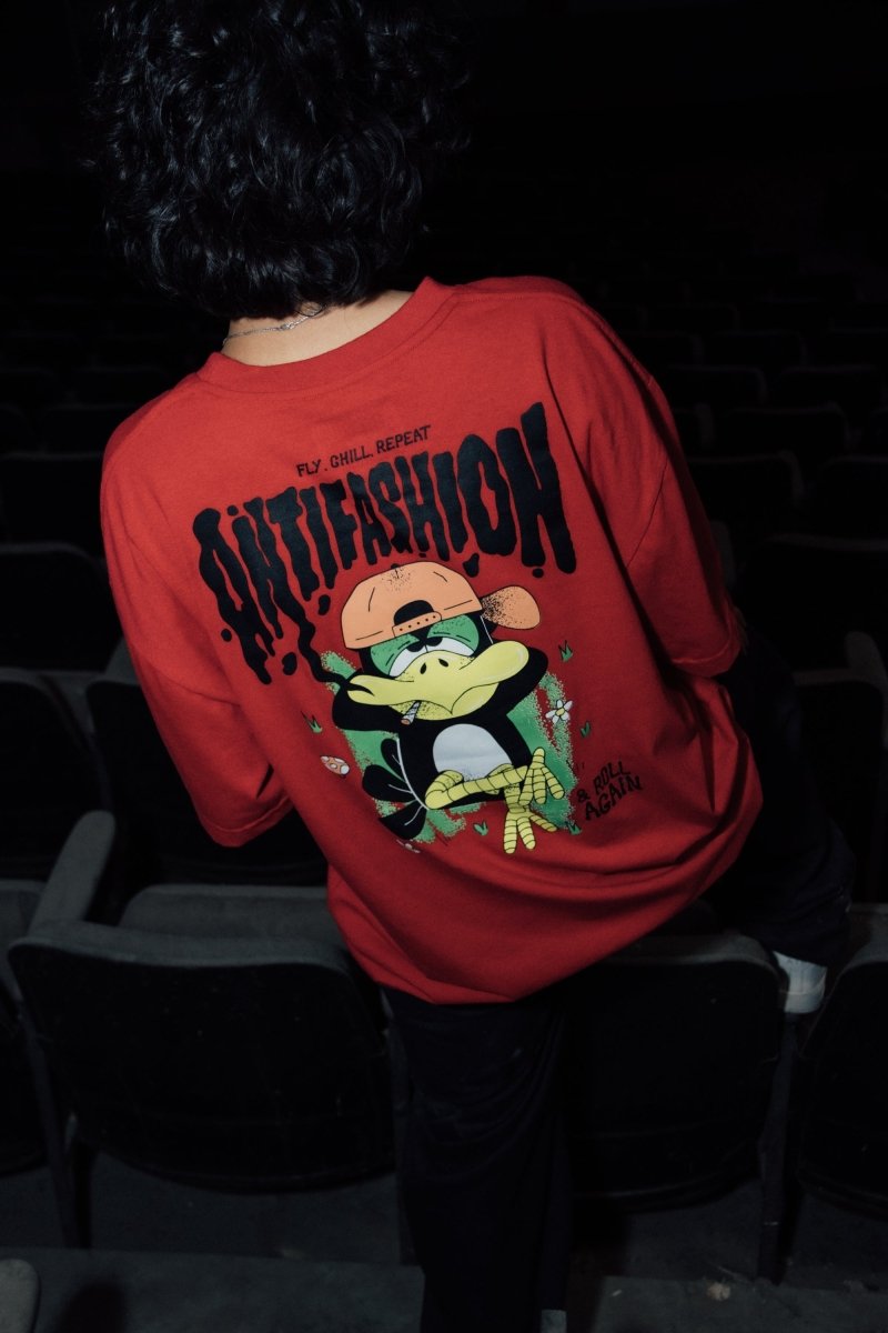 Playera Roll Again Red - ANTIFASHION