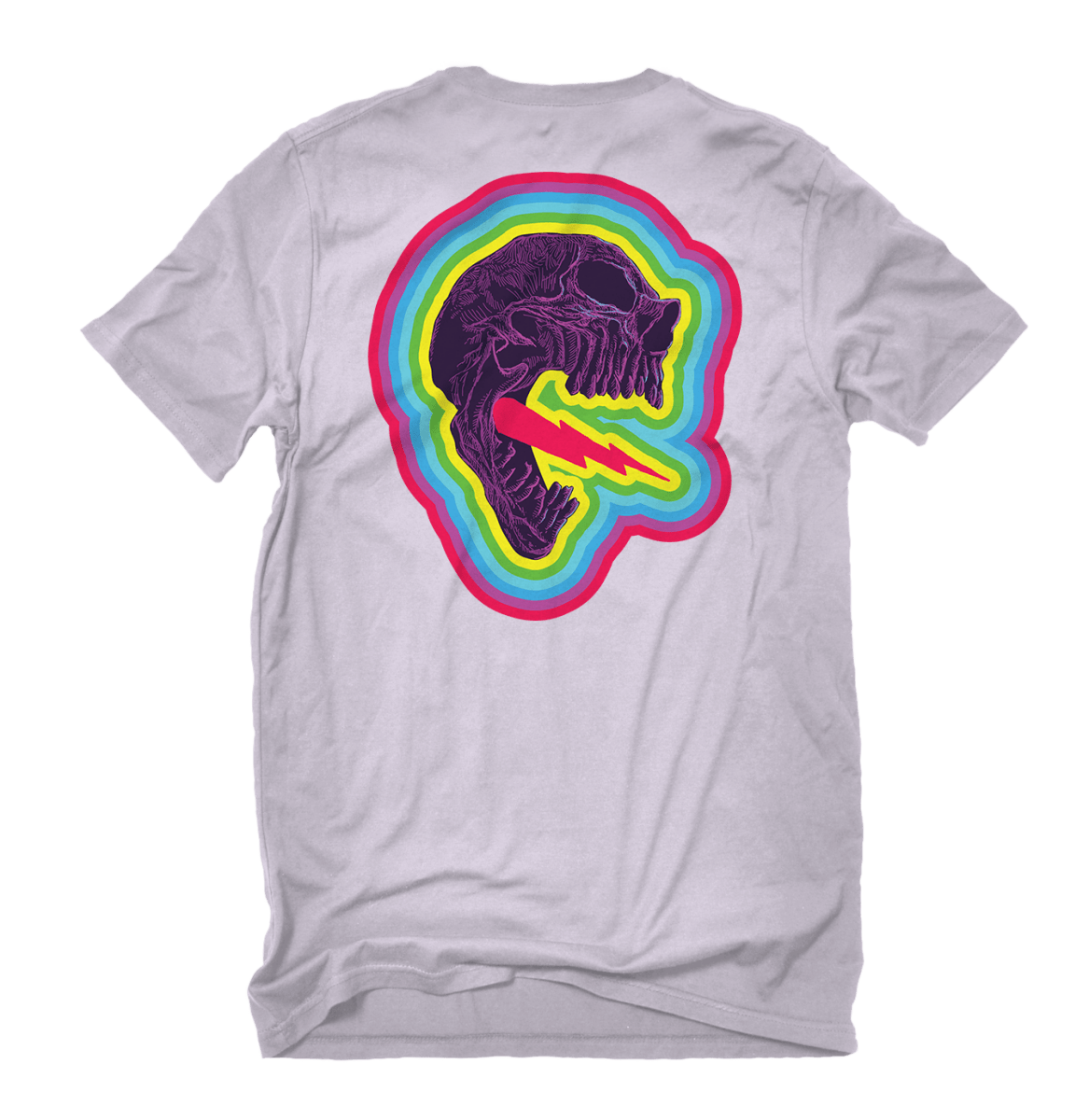 Playera SKULL LIGHTING Lila - ANTIFASHION