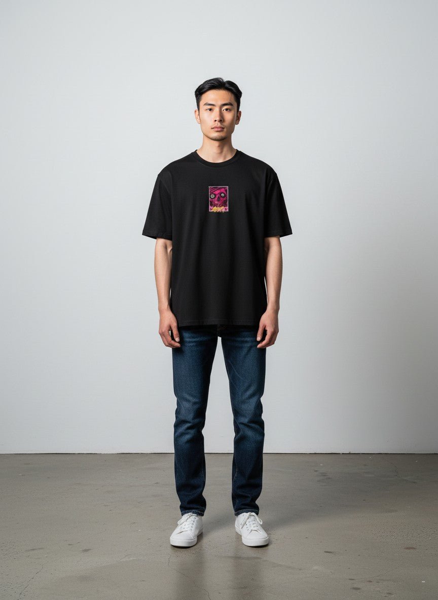 Playera Spiral Negra - ANTIFASHION