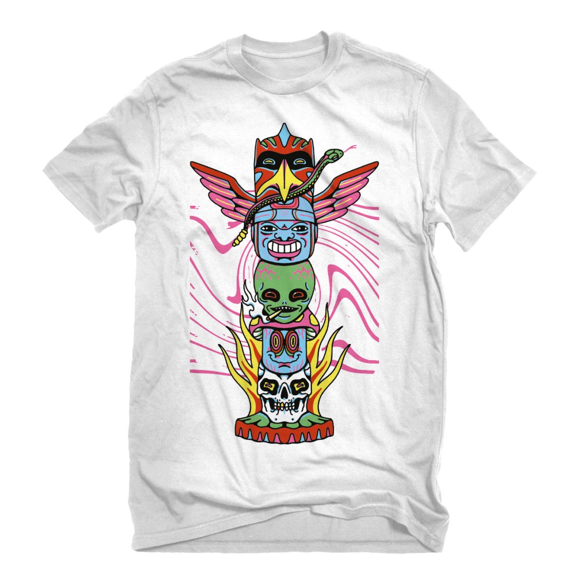 Playera Totem Blanca - ANTIFASHION