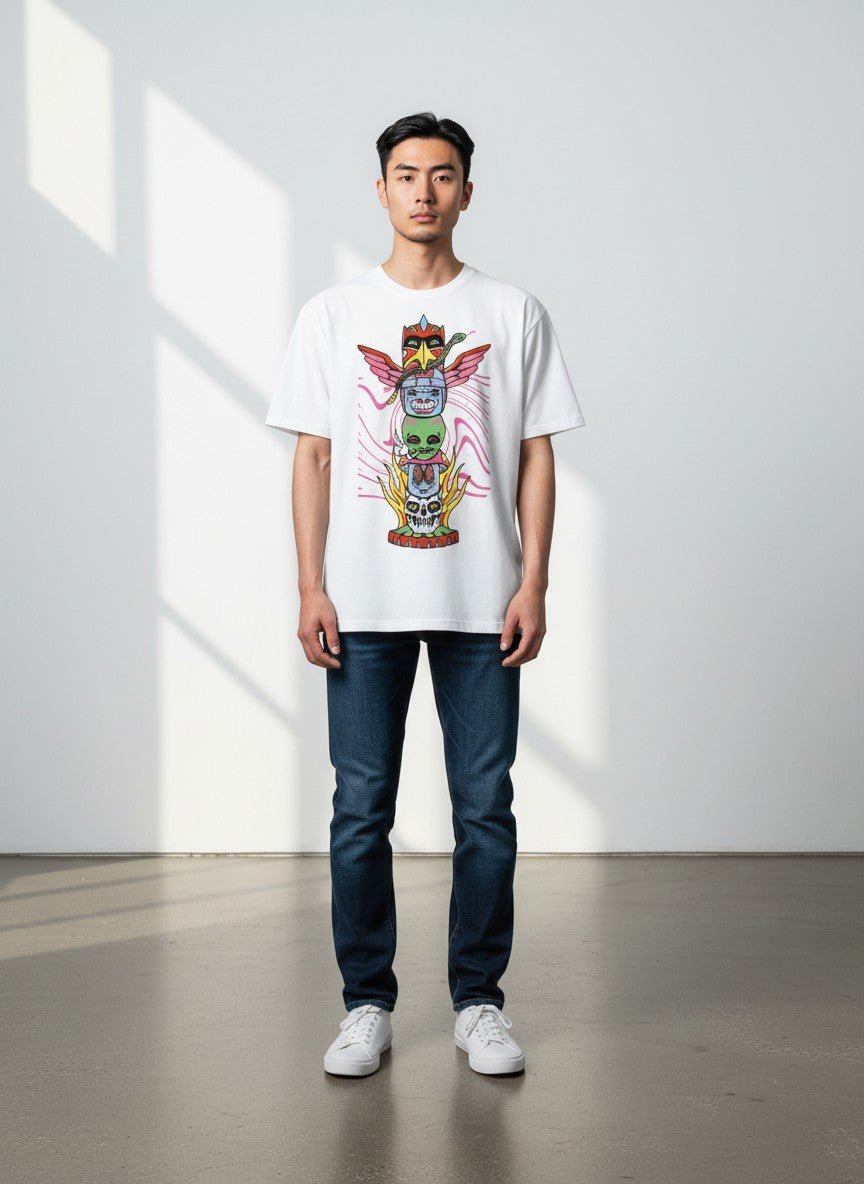 Playera Totem Blanca - ANTIFASHION