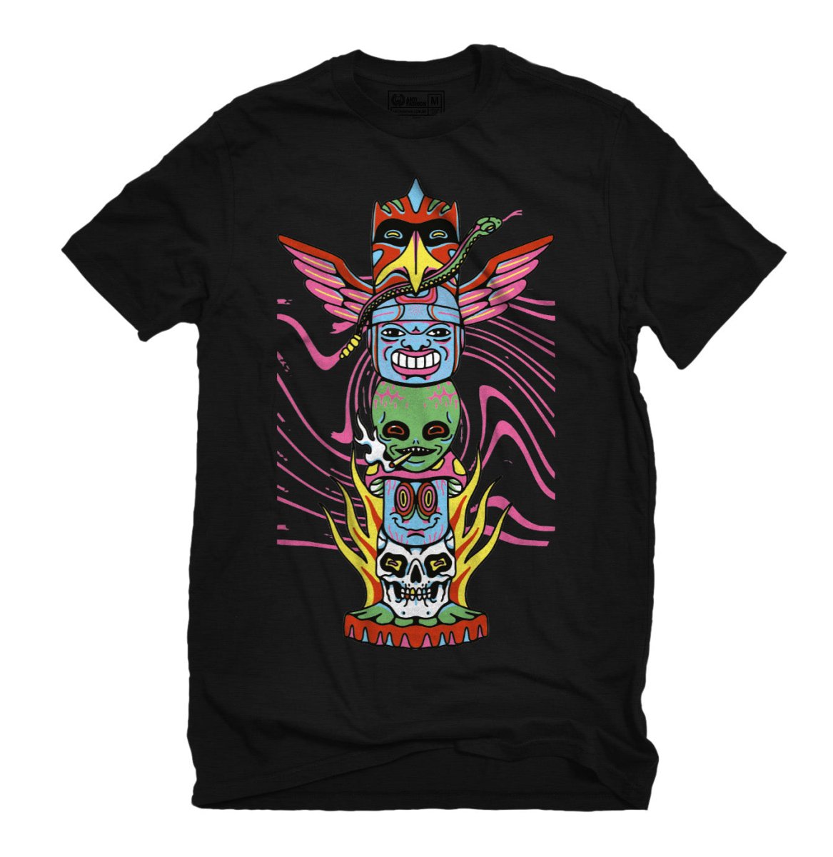 Playera Totem Negro - ANTIFASHION