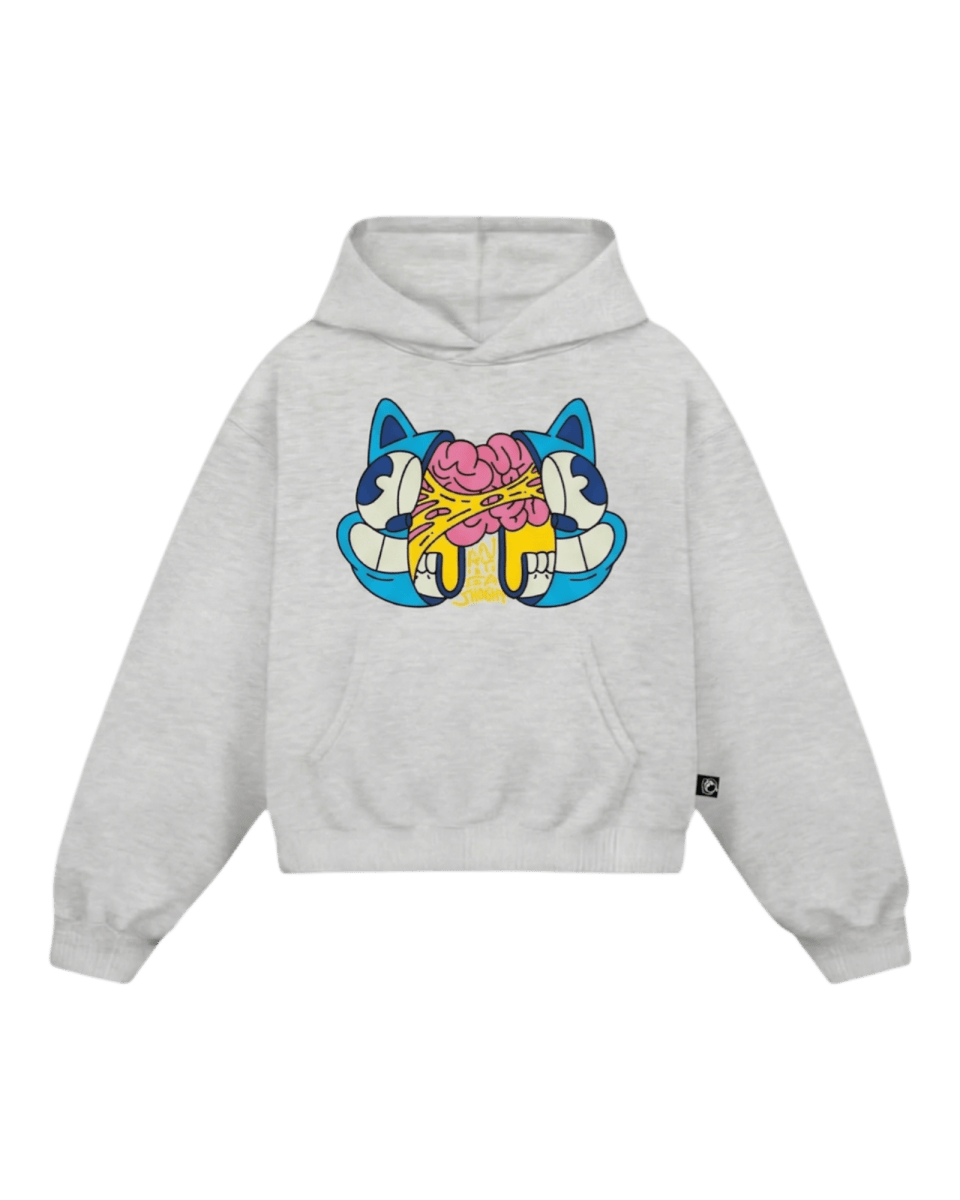 Sudadera Brain Gris Jaspe - ANTIFASHION