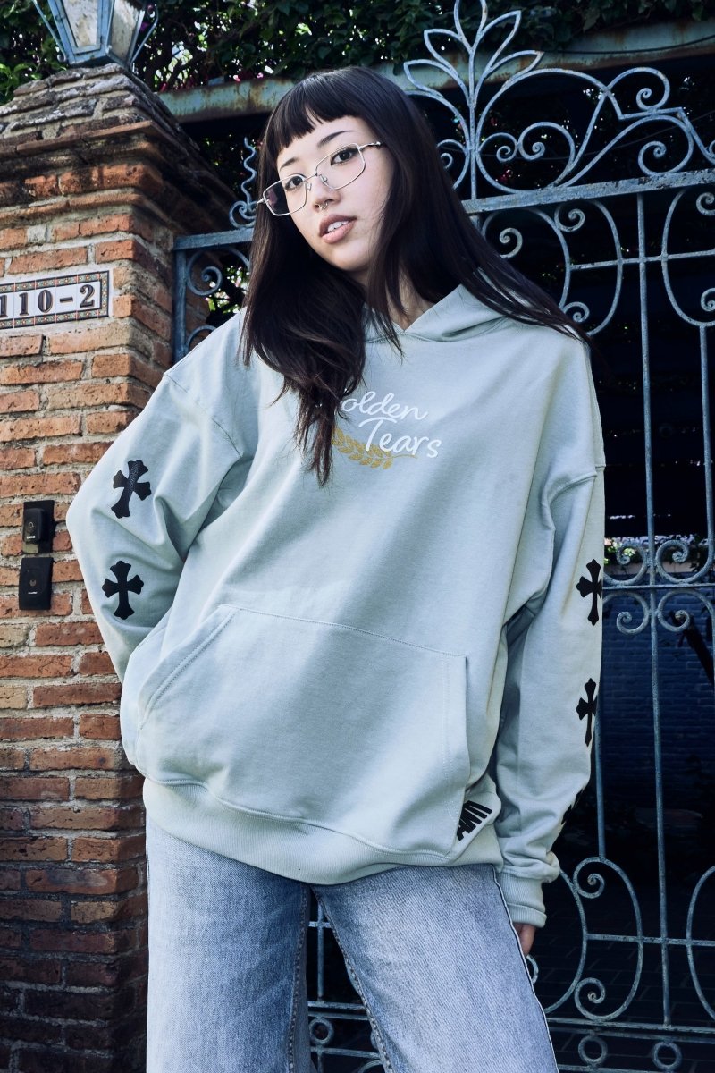 Sudadera Golden Tears Green - ANTIFASHION