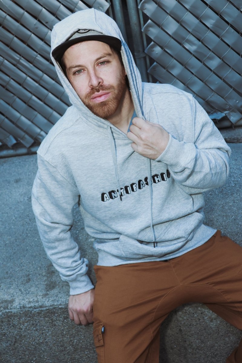 Sudadera Jason Gris Jaspe - ANTIFASHION