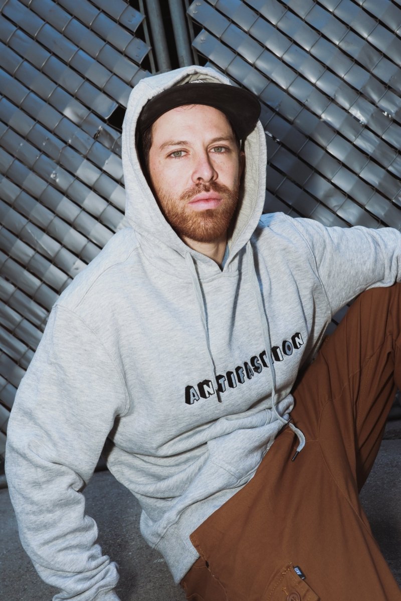Sudadera Jason Gris Jaspe - ANTIFASHION
