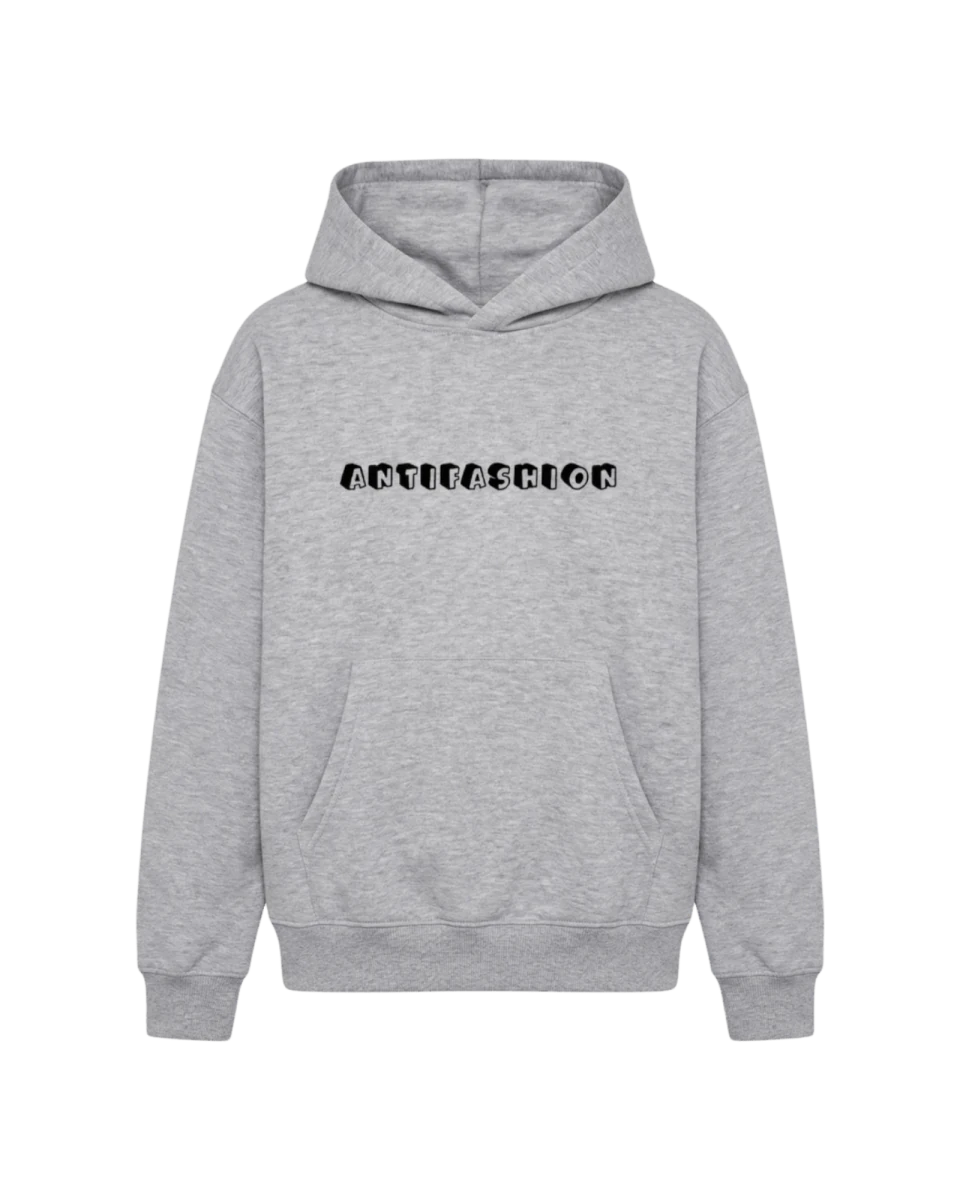 Sudadera Jason Gris Jaspe - ANTIFASHION