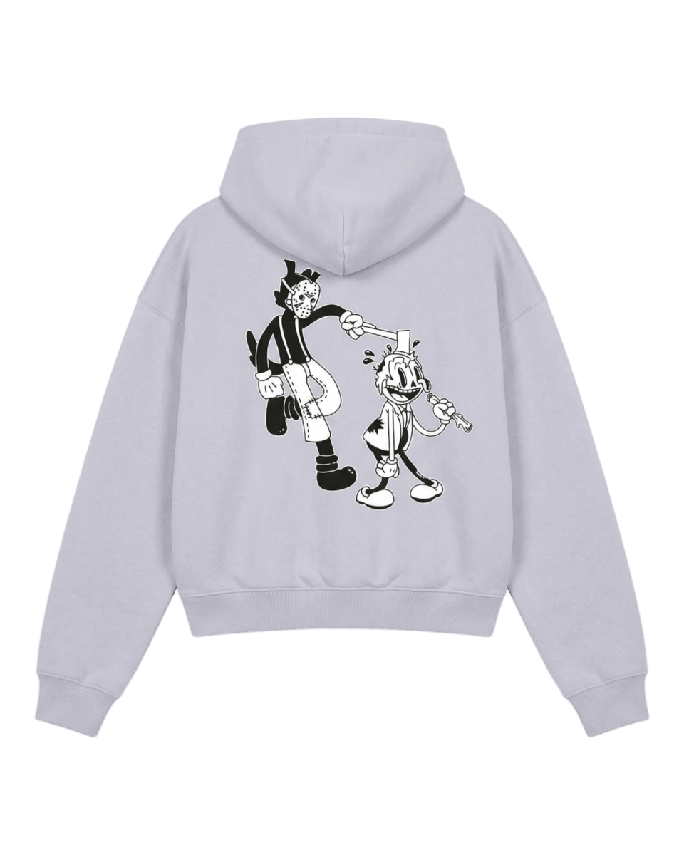 Sudadera Jason Gris Jaspe - ANTIFASHION