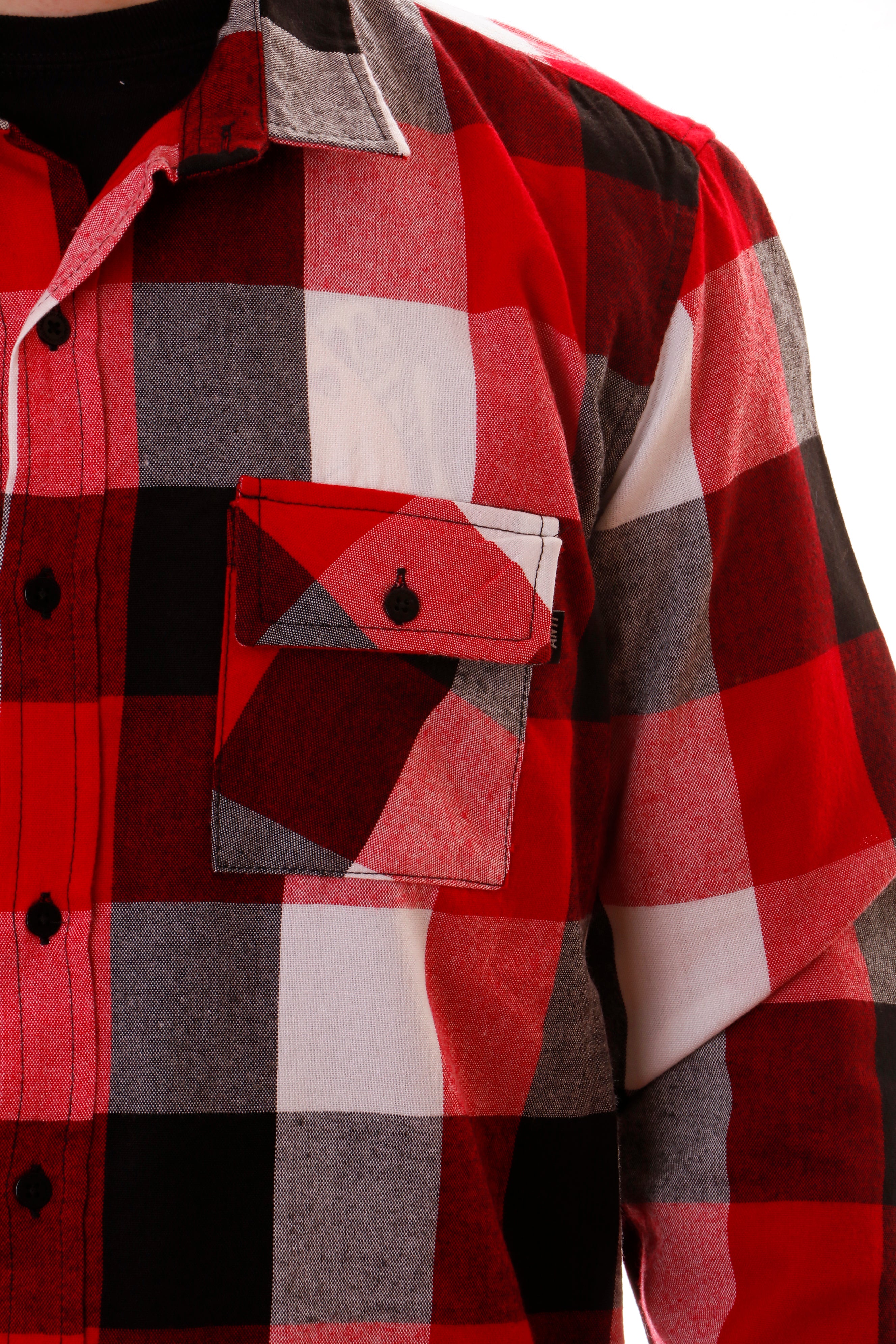 Camisa Franela Rojo/blanco
