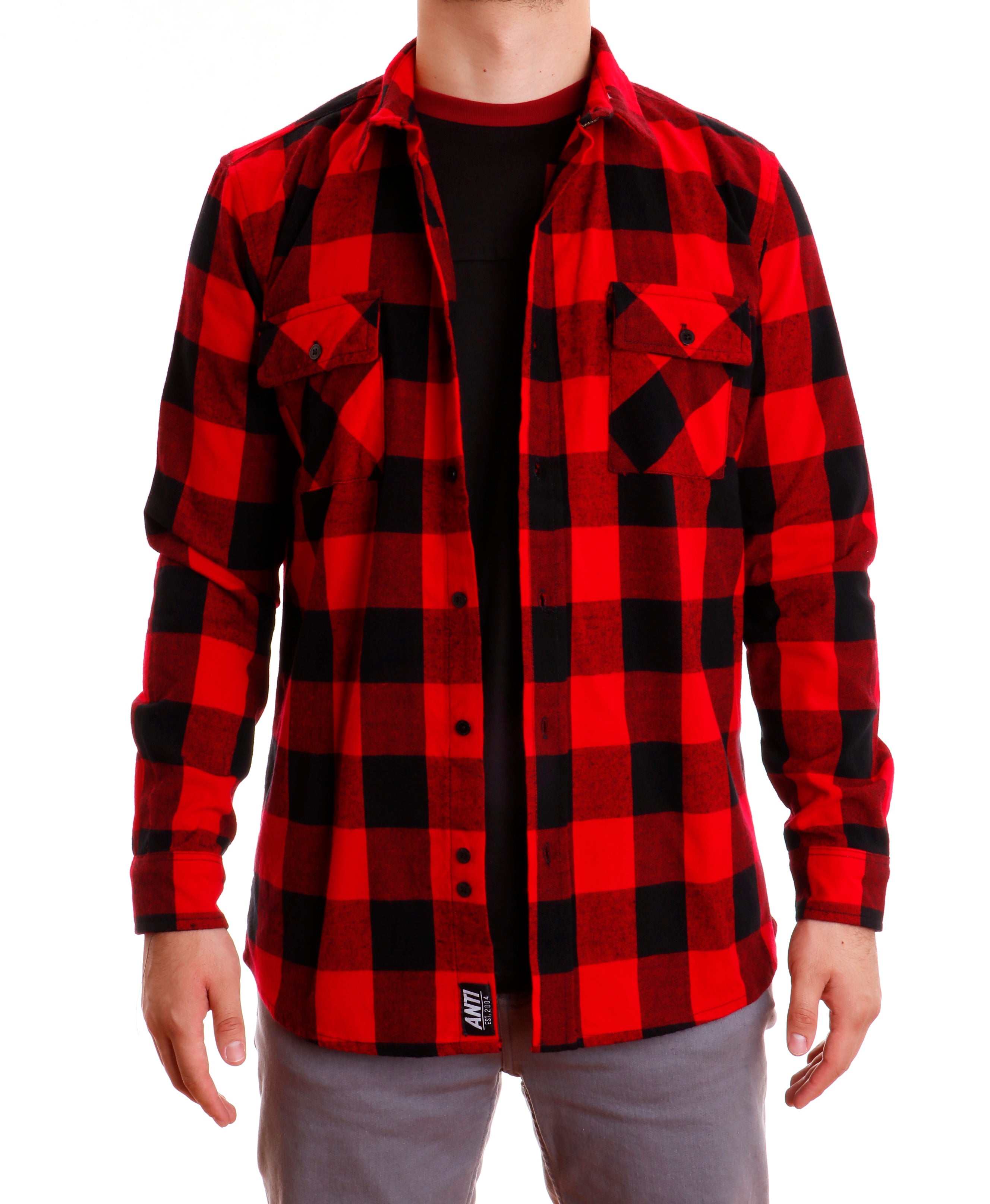 Camisa Franela Canada Rojo
